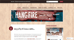 Desktop Screenshot of hangfiresmokehouse.com